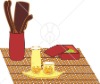 Wholesale 2010 hot sell wooden plate mat