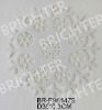 Wholesale Round Lasercut Felt Snowflake Placemat