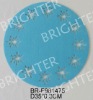 Wholesale Durable Round Blue Felt X-mas Placemat