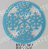 Wholesale Blue Felt Lasercut Snowflake Placemat