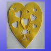 Wholesale Fashion heart shape table mat felt