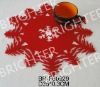 Wholesale Red Round Felt X-mas Placemat in 3mm Thickness