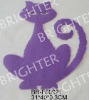 Wholesale 3mm Thickness Felt Halloween Lasercut Cat Placemat