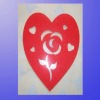 Wholesale Beautiful heart shape table mat felt
