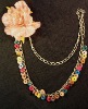 Wholesale wooden beads flower handmade necklace costume jewelry