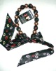 Wholesale cotume jewelry fabric beaded scarf necklace