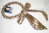 Wholesale cotume jewelry fabric beaded scarf necklace