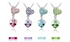 Wholesale sterling silver costume jewelry crystal necklace