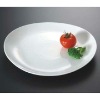 Wholesale White oval plate ceramic