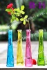 Wholesale 11BH8072 Colourful square shape glass vase