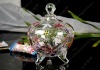 Wholesale #511H Crystal glass bononniere jar