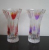 Wholesale Red & Violet Crystal Vase