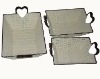 hand woven plastic rattan basket