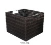 PLASTIC WOVEN BASKETS WITH STAINLESS STEEL