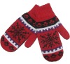 Wholesale Knitted Winter Full Fingers Glove With Snow Patterns