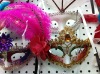 Wholesale party carnival masquerade feather mask