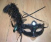 Wholesale 2011Fashion ostrich feather masquerade mask