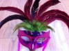 Wholesale party carnival masquerade feather mask