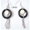 Wholesale cycle wood earrings/natural jewelry