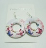 Wholesale Fashion summer jewelry wooden earring painted butterfly