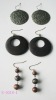Wholesale 2012 fashion vintage jewelry antique gold plated alloy wooden hoop earring