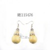 Wholesale Pendant alloy earrings with wood ball