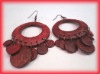 Wholesale Fashion coconut shell earring/wooden earring/chandelier earring