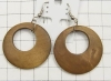 Wholesale fashion round wooden earrings,wooden fashion earrings
