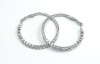 Wholesale wood beads hoop earrings
