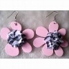Wholesale New design flower wooden earrings