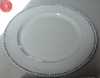 Wholesale White charger plate with stones
