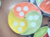 Wholesale cute custom logo colorful ceramic dishes and plates