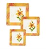Wholesale melamine square plate; flower pattern