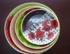 Wholesale Round plastic plate with customized printing