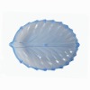 Wholesale exquisite fan-shaped plastic fruit plate for home and office