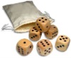 Wholesale wooden dice game