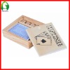 Wholesale wooden 5 pcs Dice with 1 pcs card Game set