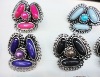 Wholesale High quality flower shape gemstone rings