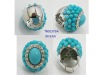 Wholesale Blue Round Gemstone Ring Jewelry