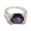 Wholesale fashion purple gemstone rings