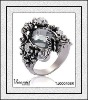 Wholesale Fashion Jewelry Unisex Ring Design, Butterfly Gemstone Ring, Gothic hope in darkness