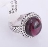 Wholesale gemstone ring antique silver plated cheap