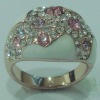 Wholesale fashion zinc alloy rhinestone ring diamond ring engagement ring jewellery 2012 gemstone ring