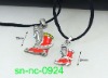 Wholesale fashion zircon necklace gemstone boots pendant