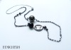Wholesale fashion white gold chain necklace HYNK10598 | gemstone beads chain necklace