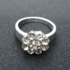 Wholesale 2011Fashion engagement gemstone zinc alloy ring