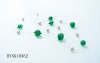 Wholesale fashion silver ball beads necklace HYNK10562 | gemstone beads chain necklace