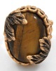 Wholesale Antique Gold Tone / Tigers Eye Gemstone / Lead&nickel Compliant / Stretch Ring
