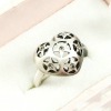 Wholesale Fashion alloy finger ring with gemstone