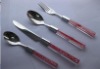 Wholesale cutlery set with plastic handle